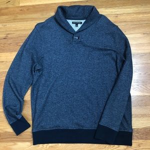 Banana Republic Shawl-Collar Hoodie in Navy